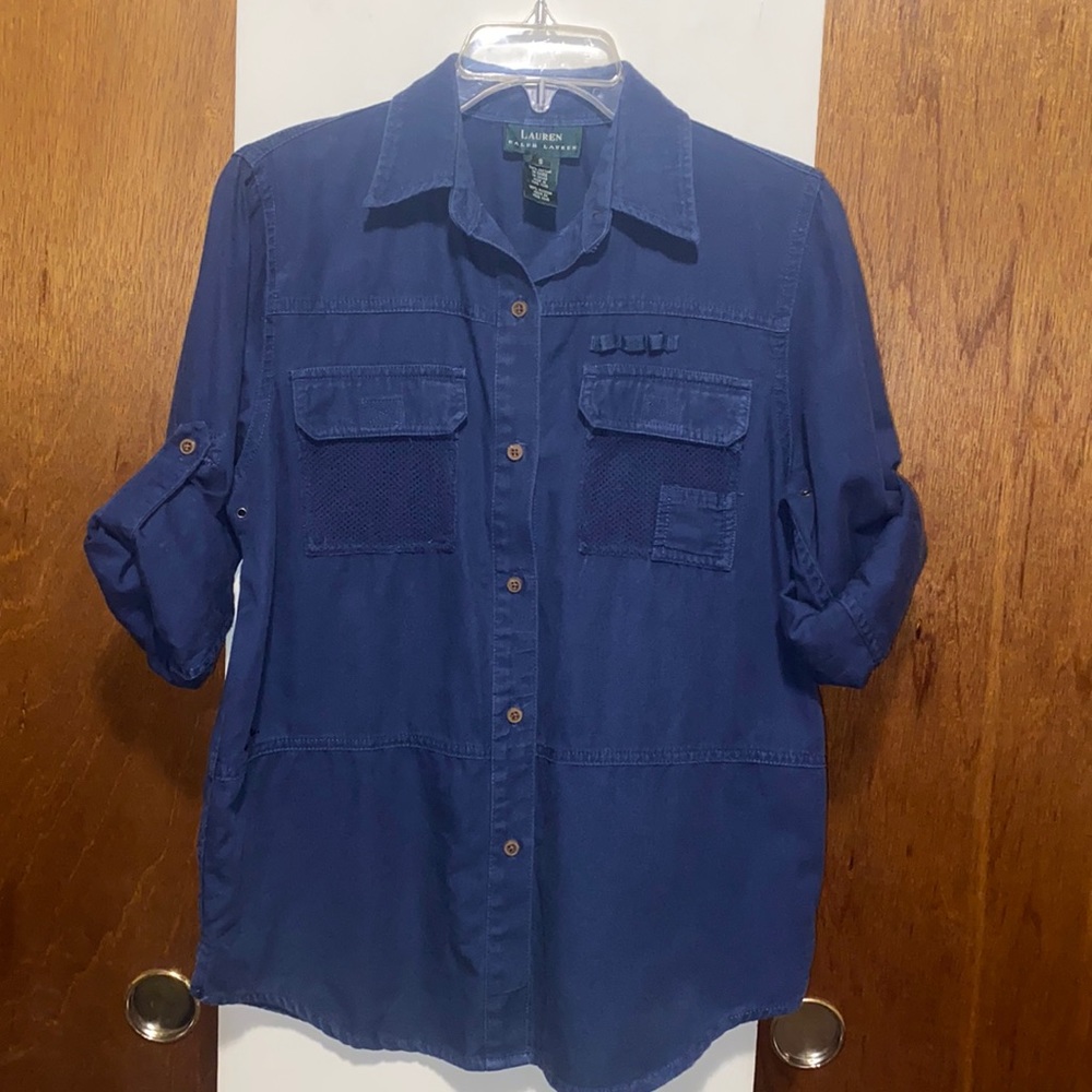 🇺🇸 EUC VTG Ralph Lauren Utility Safari Shirt